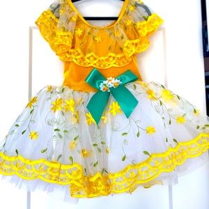 Princess dress for ballet, ballroom dancing, gymnastics or formal occasion